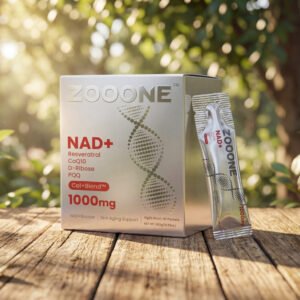 ZOOONE NR1000-NAD+ Berry Flavor Drink Mix for Skin Aging Support, Energy, and Focus - 30 Pack